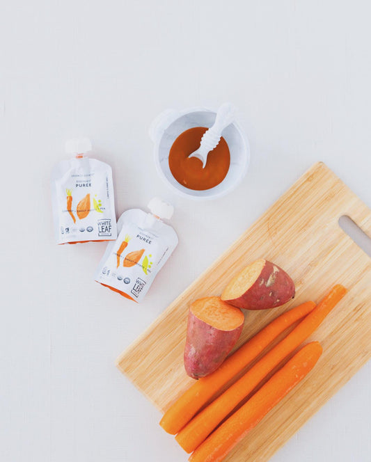 Carrot + Pea + Sweet Potato Baby Food Pouches