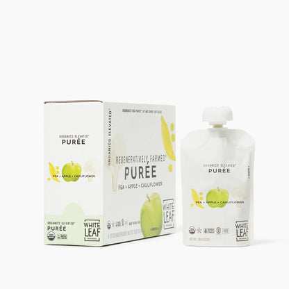 Organic Regeneratively Farmed Pea + Apple + Cauliflower Organic Infant Food | White Leaf Provisions