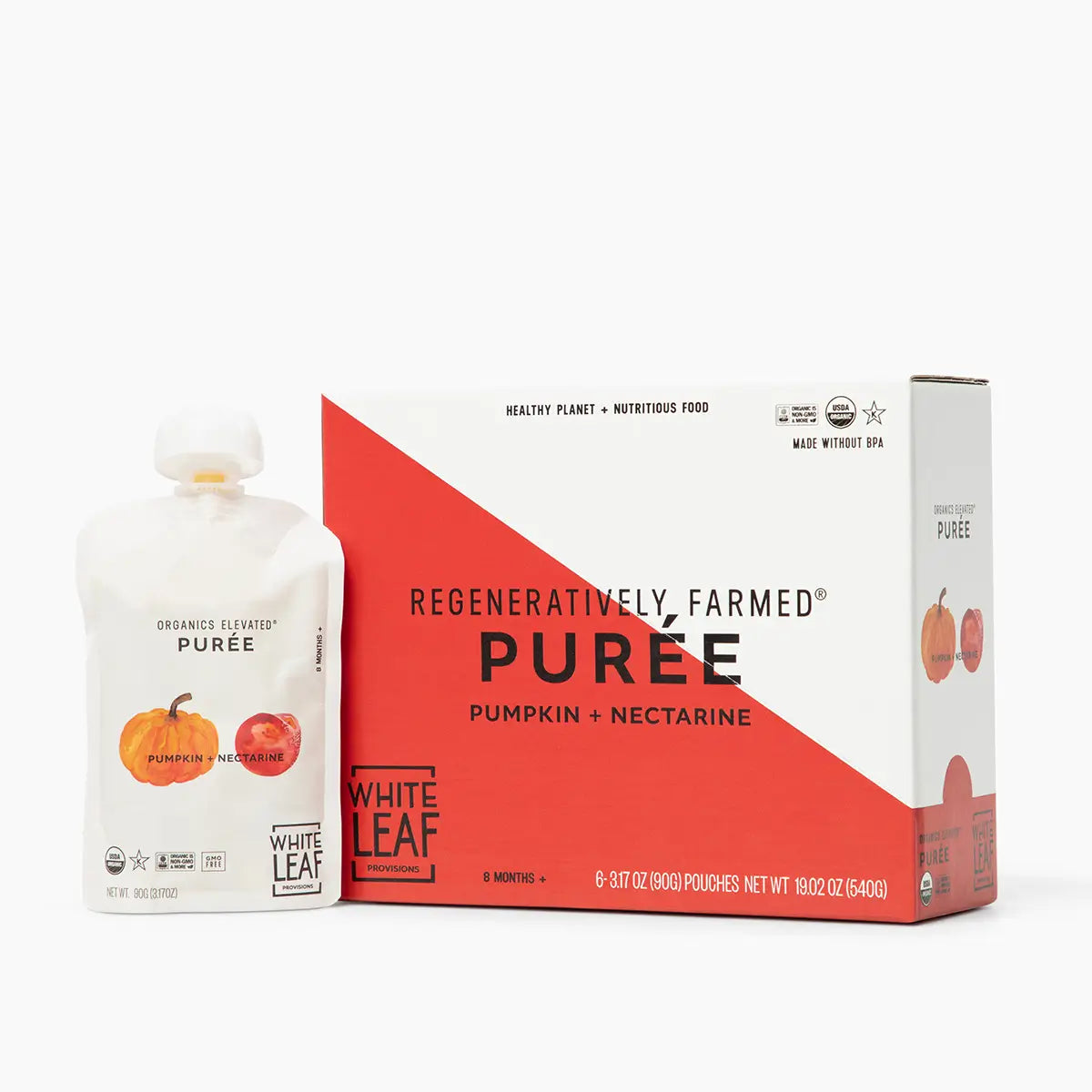 Organic Regeneratively Farmed® Pumpkin Baby Food Puree | White Leaf Provisions